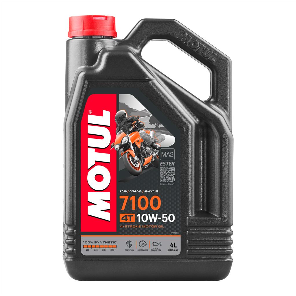 7100 10W50 4T 4 Litre, MOTUL 450019, BOX=4, Motorcycle, 100% SYNTHETIC image 1