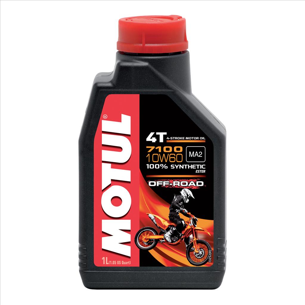 OFFER 450020, 7100 4T 10W60 OFF ROAD 1 Litre, MOTUL 450047, BOX=12 Motorcycle, 100% SYNTHETIC image 1