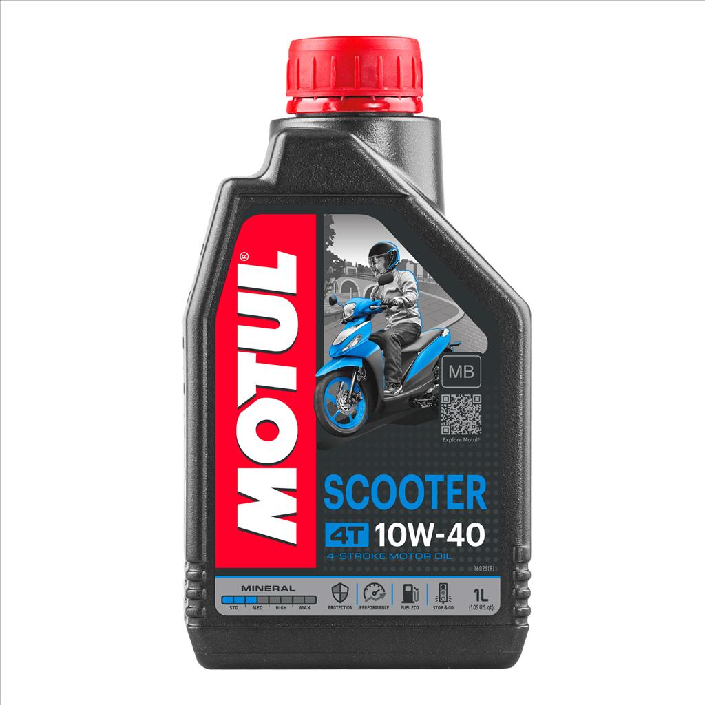 SCOOTER 4T 10W40 MB 1 Litre, MOTUL 450064, BOX=12, Motorcycle, Mineral image 1