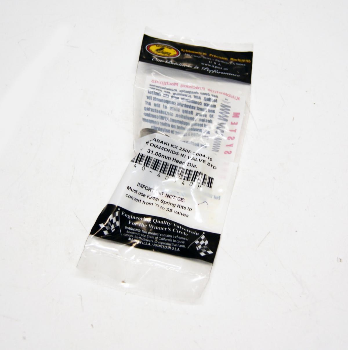 VALVE INTAKE WHITE DIAMOND KX250F 04-16, 40-40140H, 12004-0002, KXF250 thumbnail 2