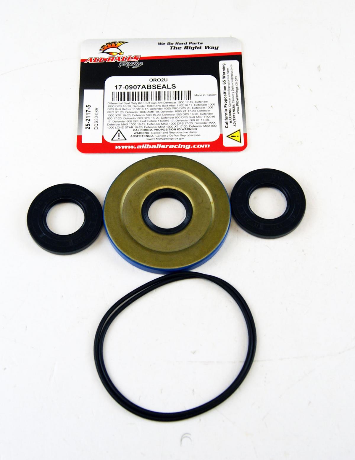 DIFFERENTIAL SEALS KIT FRONT CAN-AM, ALLBALLS 25-2117-5 image 1