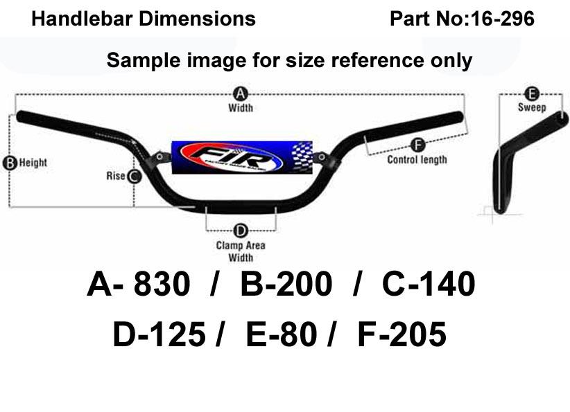 TS RV TC STEEL CLASSIC HANDLEBARS, / BLACK MATT FINISH, 56110-28000 56110-32201 56110-27700 thumbnail 3
