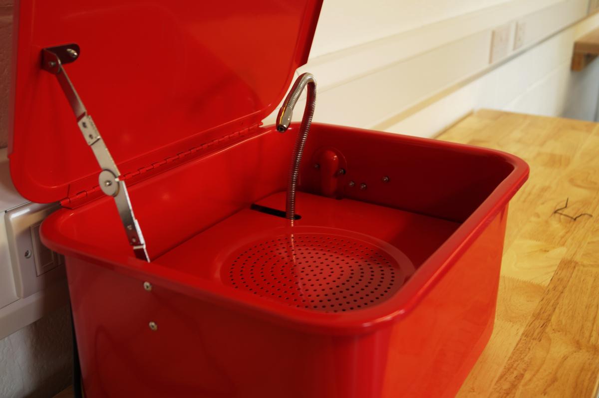 PARTS WASHER / BENCH 3.5GL, 3.5 GALLON / ENGINE CLEANER WASHER, RED thumbnail 3