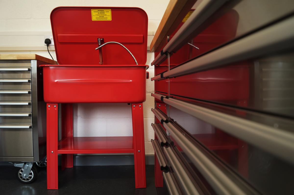 PARTS WASHER / BENCH 20GL, 20 GALLON / ENGINE CLEANER WASHER, RED thumbnail 3