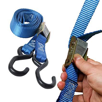 TIE DOWN 1 inch x 6ft 500KGS BLUE thumbnail 2