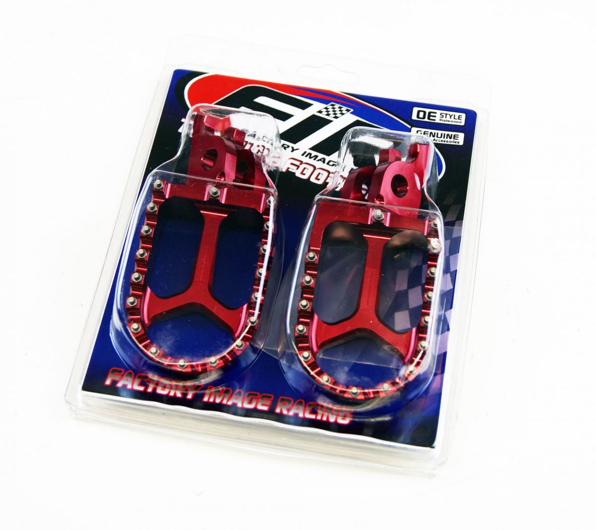 FOOT PEGS RED HONDA CR CRF, FIR ASF-01, CNC ALLOY thumbnail 5