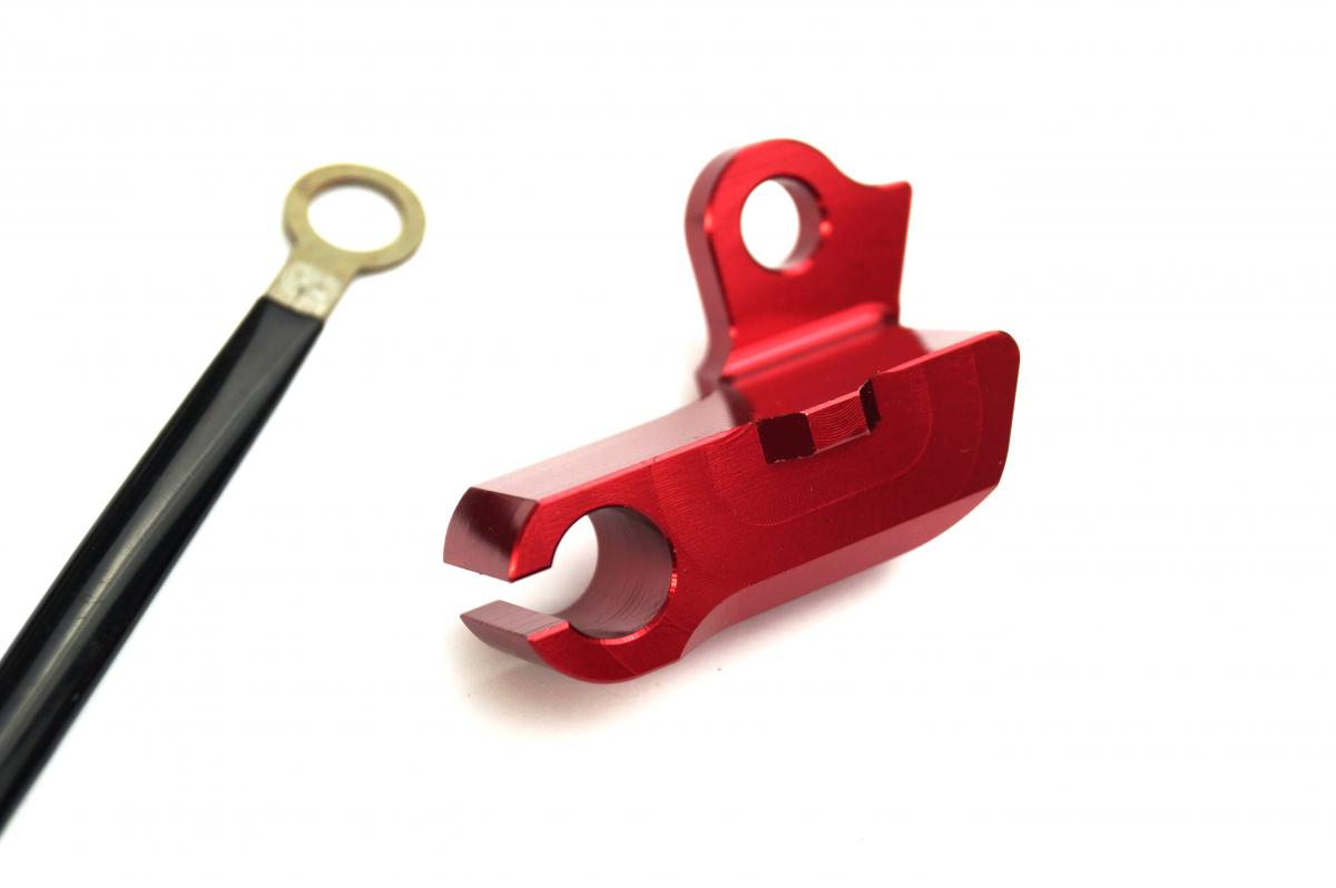 CLUTCH CABLE GUIDE RED, FIR ASCCR-10 CRF250R thumbnail 2