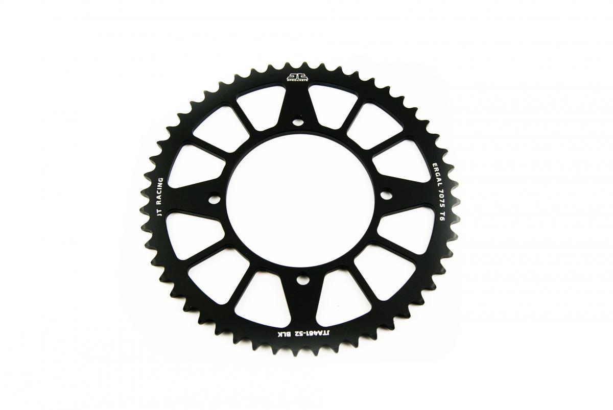 REAR SPROCKET ALLOY BLACK 4-HOLE, JTA461.52BLK 7075-T6 Aluminium thumbnail 2