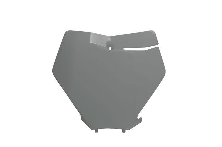 FRONT NUMBER PLATE 2019-22 KTM SX/SX-F, QUANTUM GREY, RTECH R-TBKTMGR0019