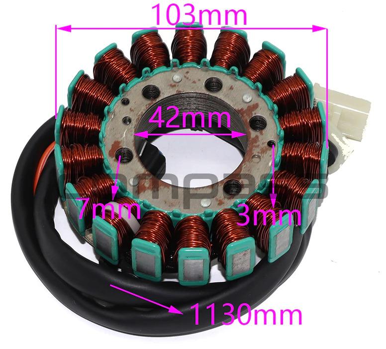 STATOR COIL 88-24 YAMAHA XV VIRAGO V-STAR SRV RENAISSA XT TT XTZ TENERE 125 250 400 500 600 660 ORO thumbnail 6
