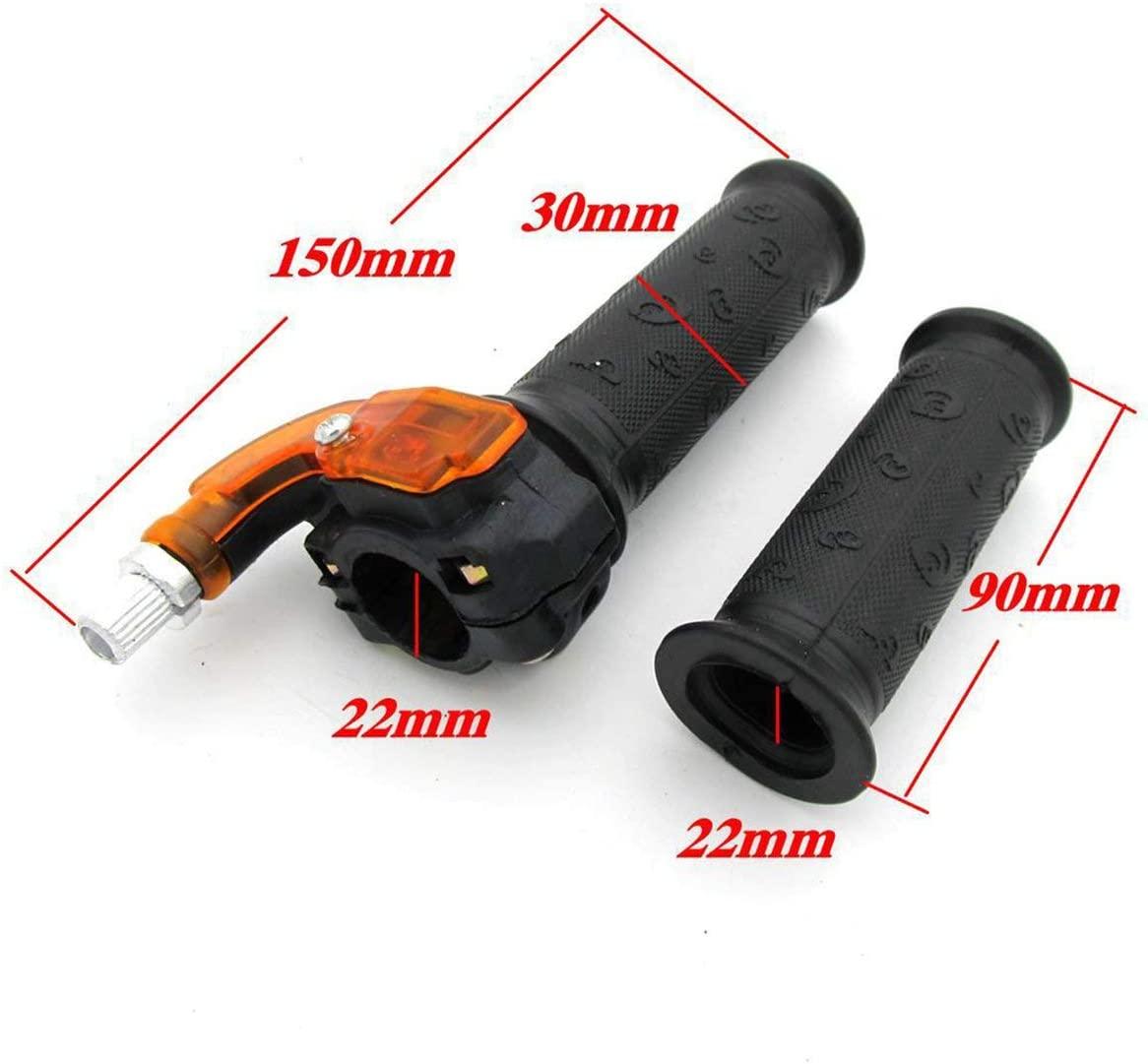 THROTTLE MINI GRIP SET, Handle Grip Throttle Clamp 49cc Pocket Bike Mini Moto Quads Twist Throttle Accelerator Grip thumbnail 5