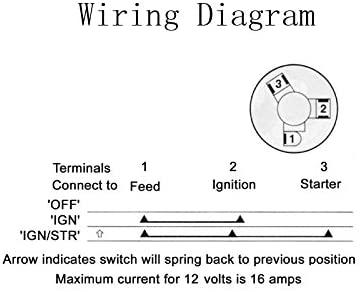 SWITCH IGNITION 3 WAY -2 KEYS UNIVERSAL thumbnail 7
