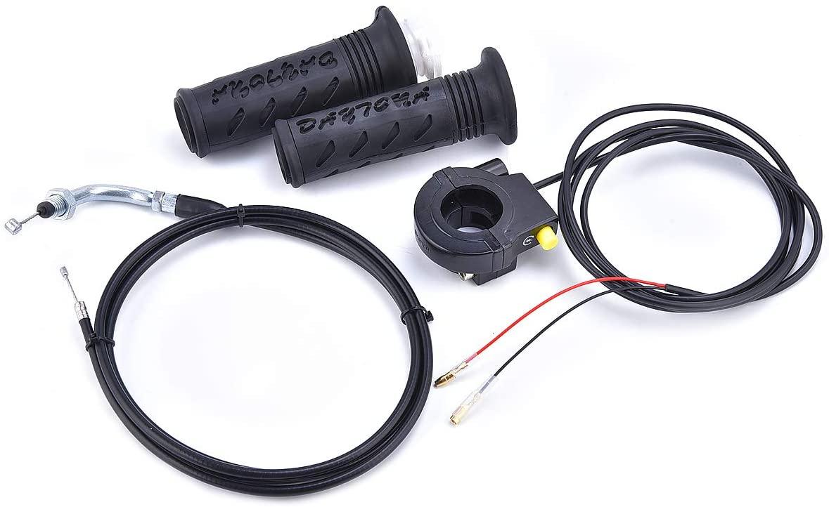 THROTTLE TWISTGRIP ASSY GRIPS + CABLE. thumbnail 2