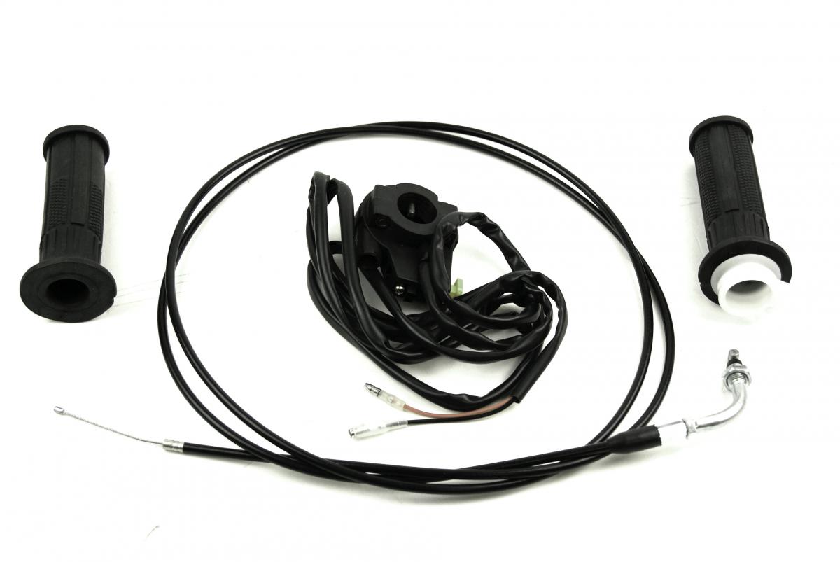 THROTTLE TWISTGRIP ASSY GRIPS + CABLE. thumbnail 7
