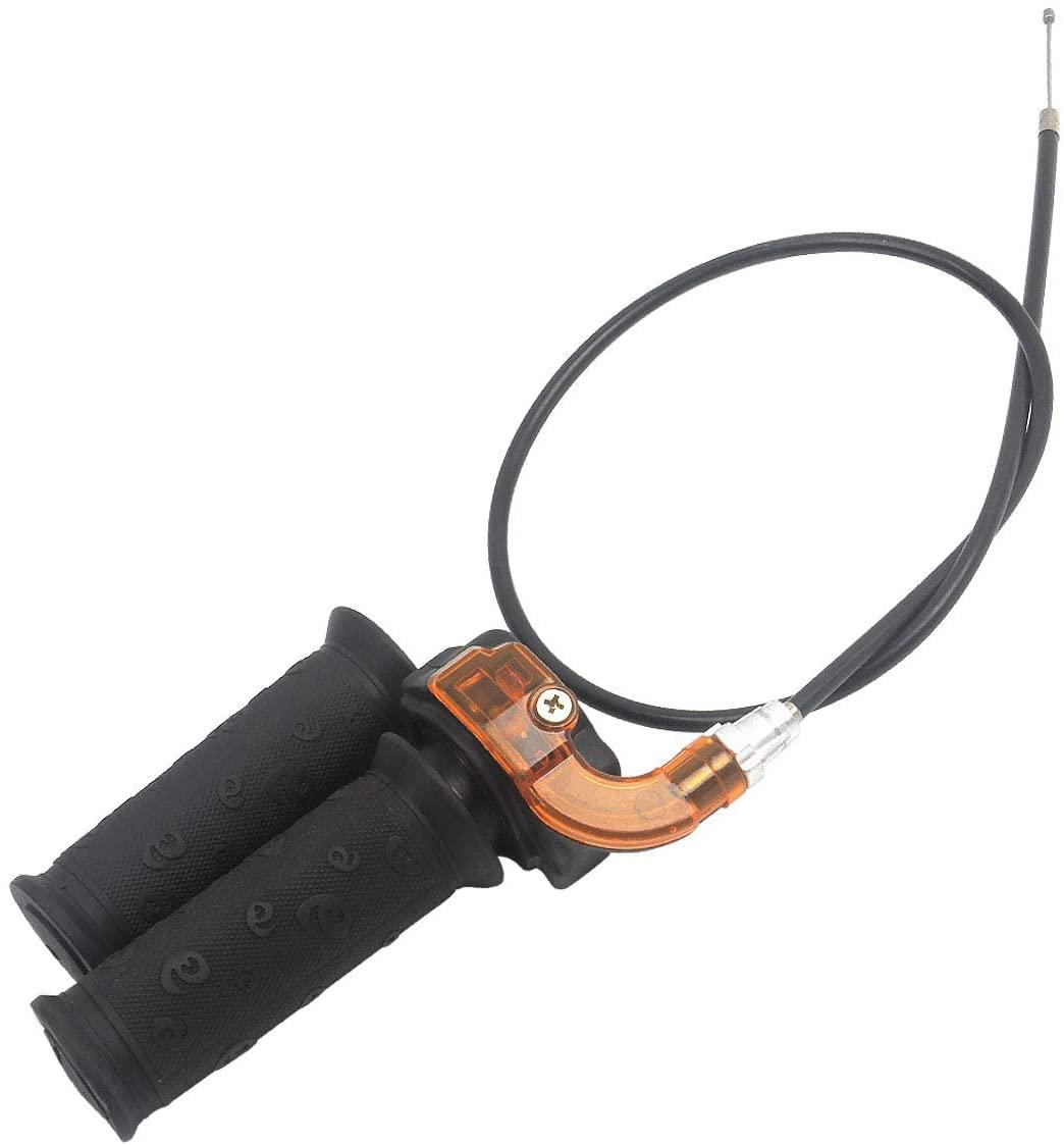 THROTTLE MINI GRIP SET + CABLE, Handle Grip Throttle Clamp 49cc Pocket Bike Mini Moto Quads Twist Throttle Accelerator Grip thumbnail 5