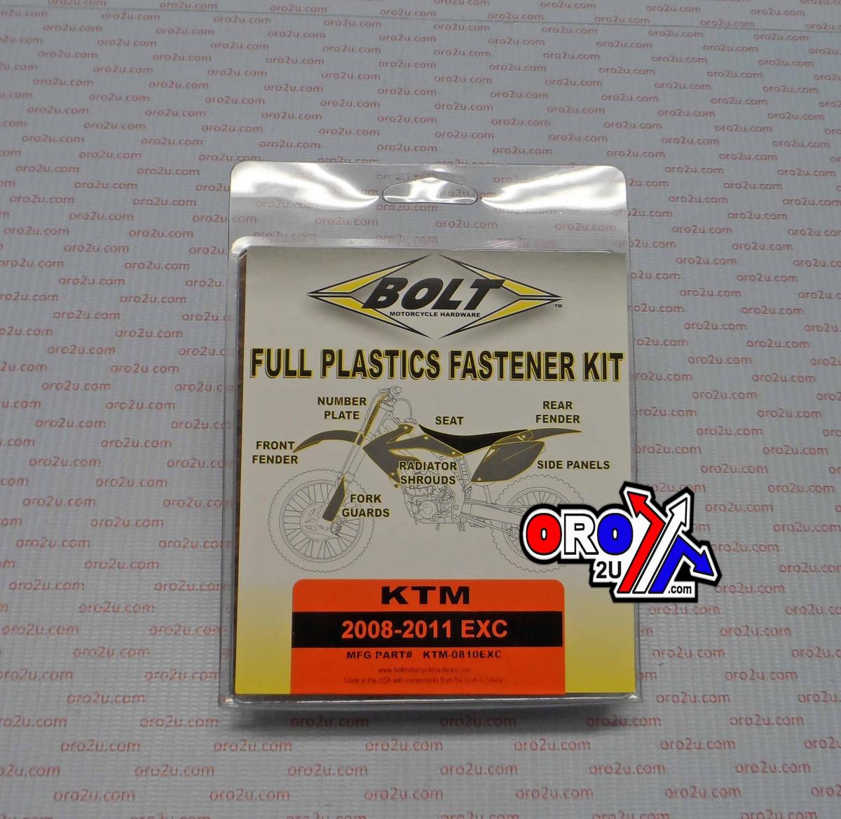 PLASTIC BOLT KIT KTM EXC 04-07, BOLT HARDWARE KTM-0810EXC thumbnail 2