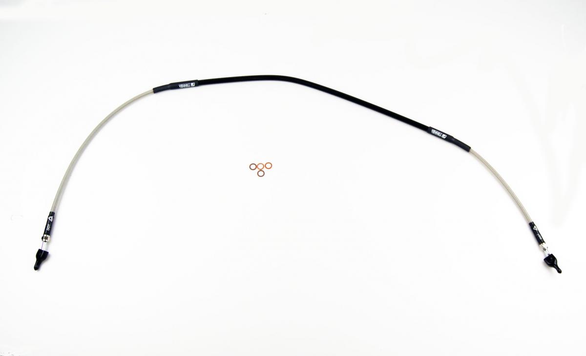 HOSE FRONT BRAKE SILVER / BLK, VENHILL K01-1-030/P-CL, KTM 85 SX 2018-2020, 47213010000 image 1