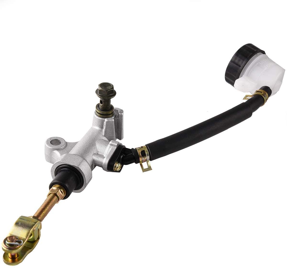 MASTER CYLINDER REAR YAMAHA 1987-2013 YFM 350 X RAPTOR BANSHEE WARRIOR 5FK-2583V-00-00 With 90* Reservoir thumbnail 2