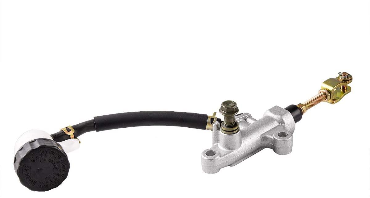 MASTER CYLINDER REAR YAMAHA 1987-2013 YFM 350 X RAPTOR BANSHEE WARRIOR 5FK-2583V-00-00 With 90* Reservoir thumbnail 5