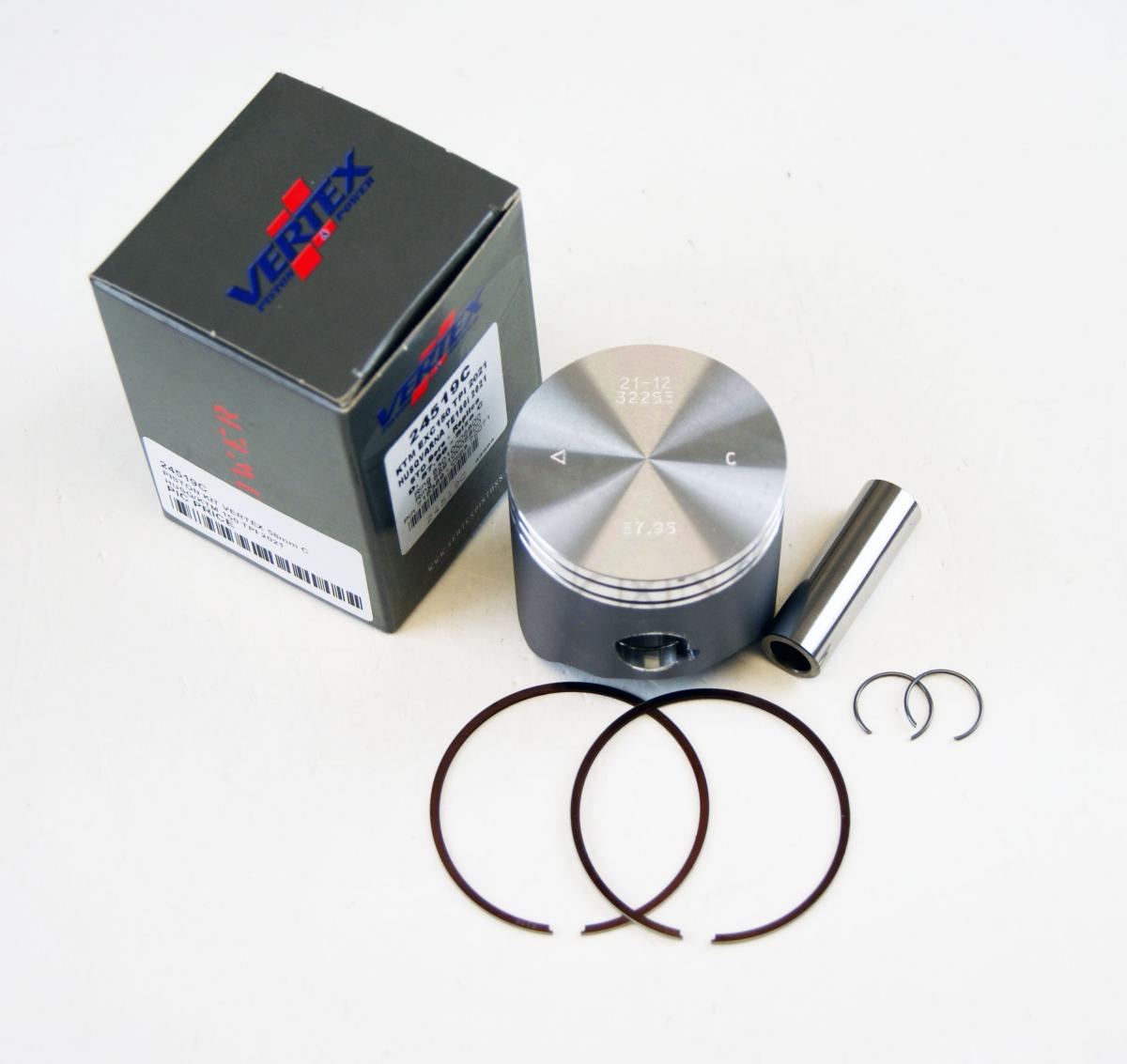 PISTON KIT VERTEX 58.0 C KTM EXC 150 TPI 21-22, VERTEX 24519C HUSKY TE 150I thumbnail 2