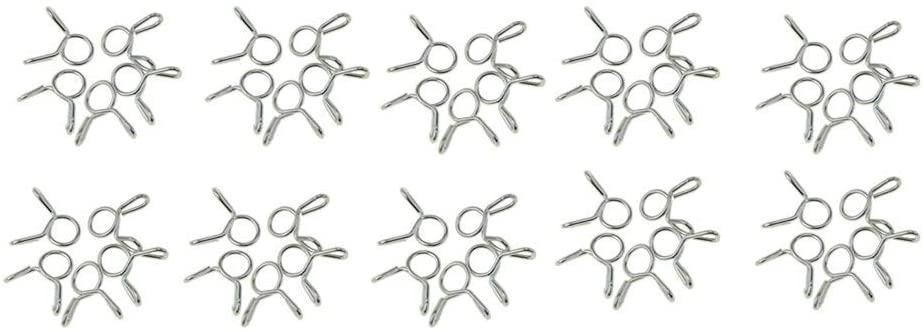 HOSE CLAMP / CLIP ID: 7mm PACK 50, OD PIPE DIA RANGE 7.5MM - 8MM thumbnail 2