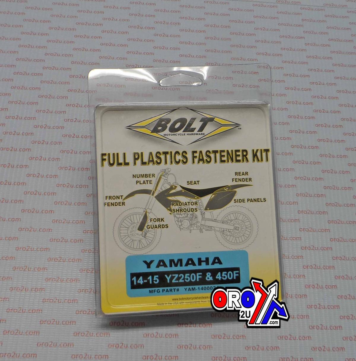 PLASTIC BOLT KIT YZF250/450, BOLT HARDWARE YAM-1400024 thumbnail 2