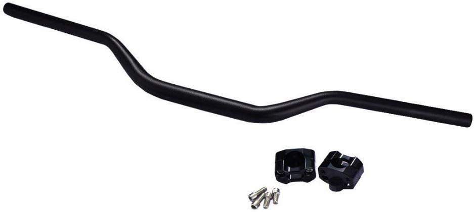 TAPER HANDLEBAR KIT MED BLACK image 1