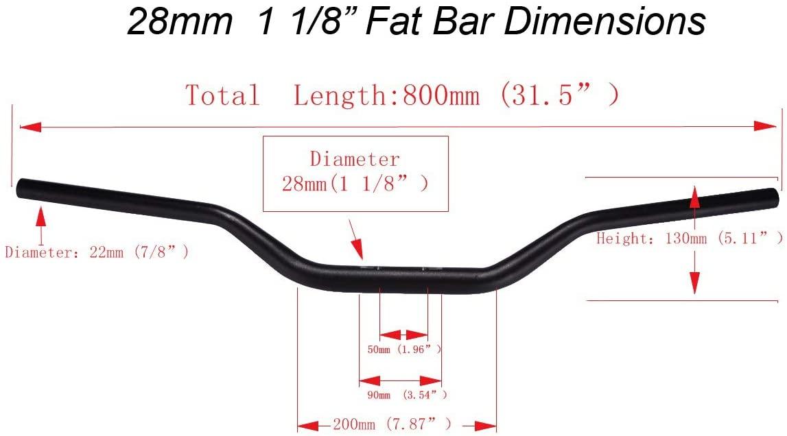 TAPER HANDLEBAR KIT MED BLACK thumbnail 2