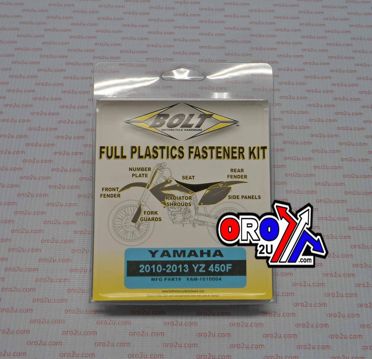 PLASTIC BOLT KIT YZF450 10-13, BOLT HARDWARE YAM-1010004 thumbnail 2