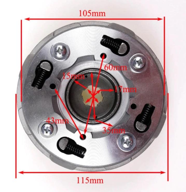 LIFAN 125CC SEMI AUTO CLUTCH, SEMI AUTO MODELS ONLY thumbnail 4