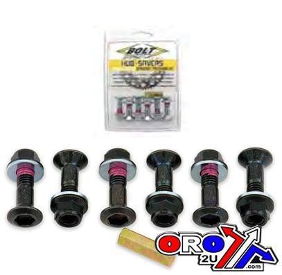 SPROCKET BOLT SET BLACK M8x25, BOLT HARDWARE 2008-HSB thumbnail 2