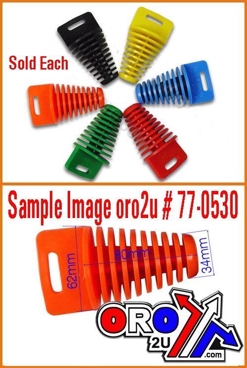 EXHAUST PLUG 34-62mm BLACK EHB009L-BLACK thumbnail 3