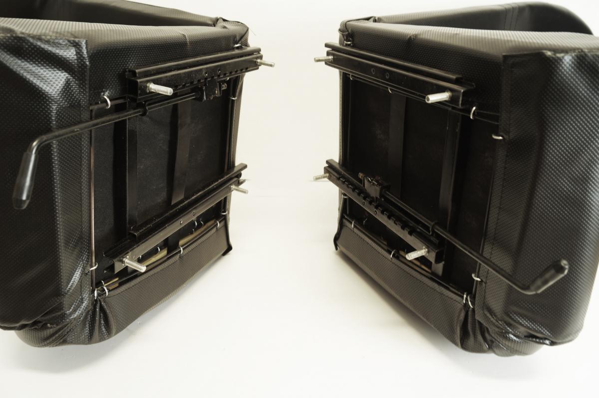 BUGGY GO KART UNIVERSAL TWIN BUCKET SEAT WITH MOUNTING RAILS thumbnail 2