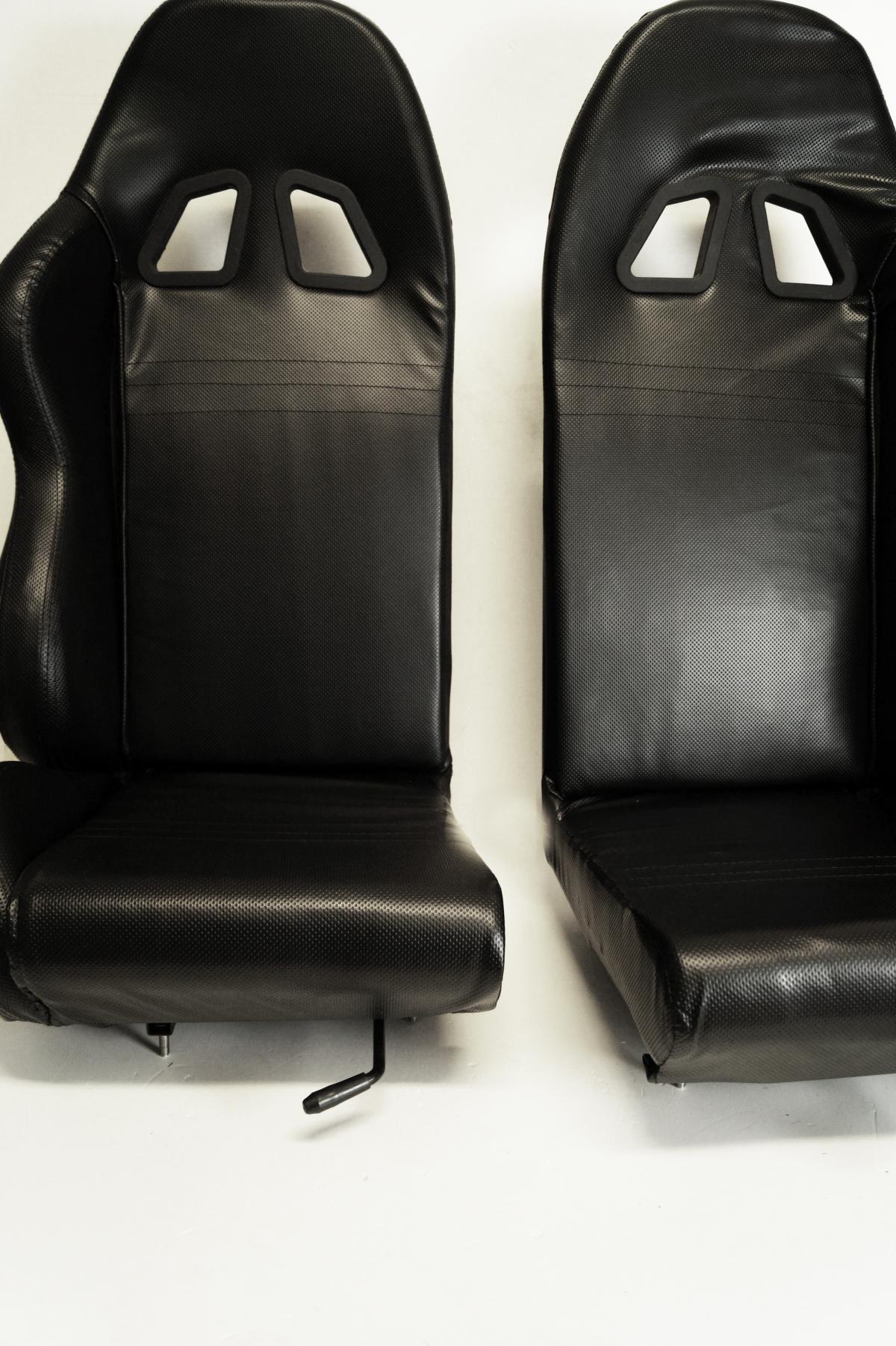 BUGGY GO KART UNIVERSAL TWIN BUCKET SEAT WITH MOUNTING RAILS thumbnail 3