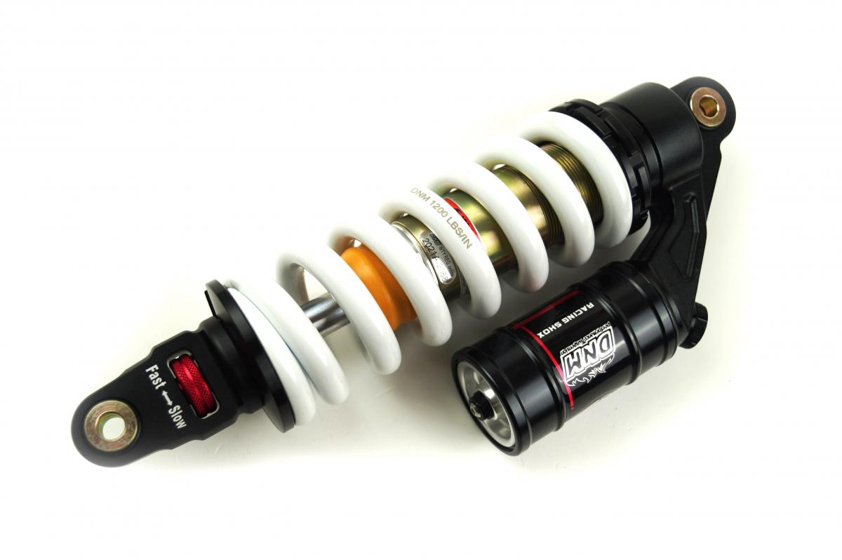 PIT BIKE SHOCK DNM 300MM, 1200LBS SPRING, MT-RC, PIGGYBACK