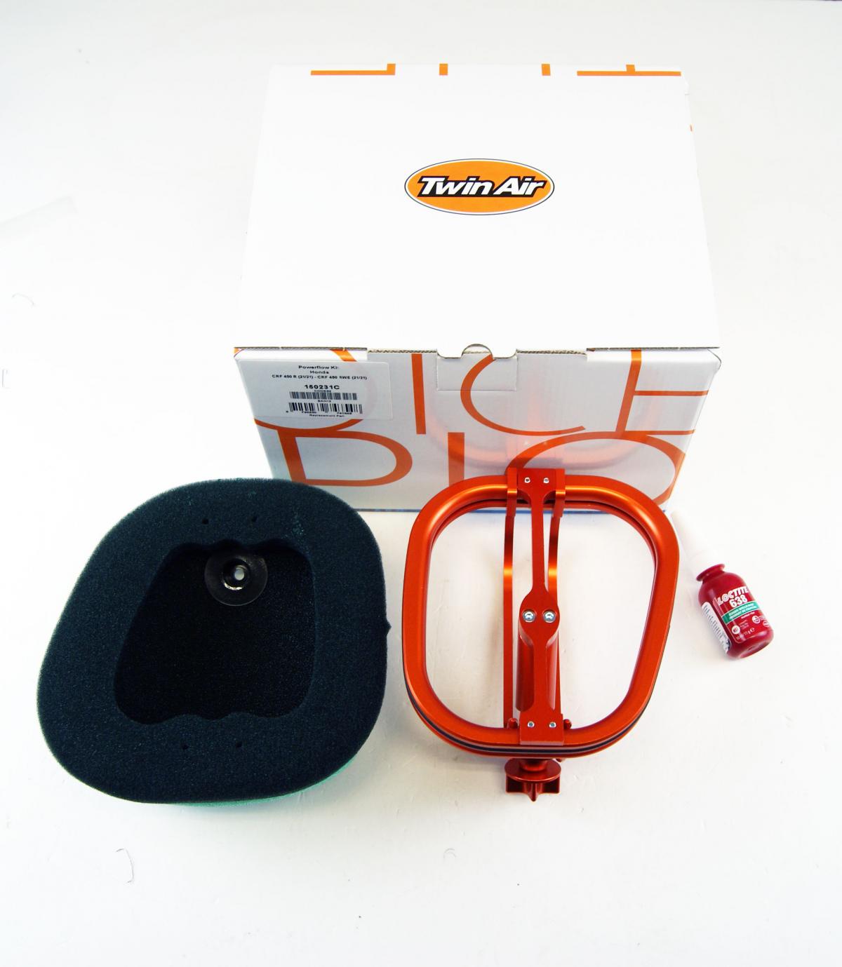 AIR FILTER KIT 2021 CRF450R, TWINAIR 150231C POWERFLOW, HONDA thumbnail 2