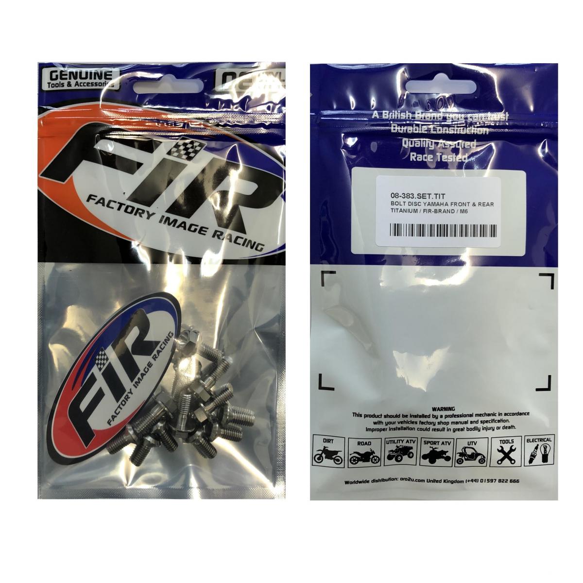 BOLT DISC YAMAHA FRONT & REAR, TITANIUM / / M6, 90149-06327-00 / 90151-06080-00, 90109-065G4-00 / 90105-06109-00 thumbnail 3