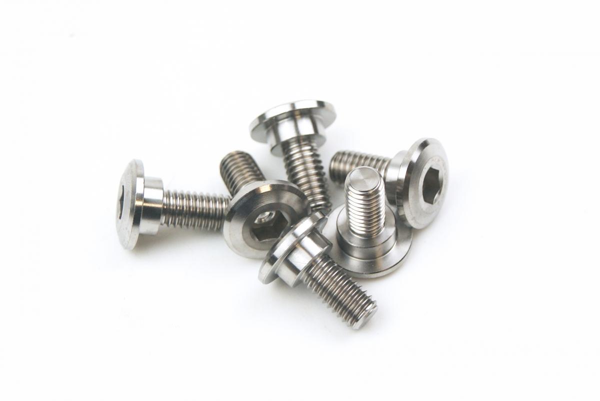 GR5 BOLT DISC M6 x 14mm BOSS 8.9, TITANIUM / PACK 6 / 92151-1799 thumbnail 2