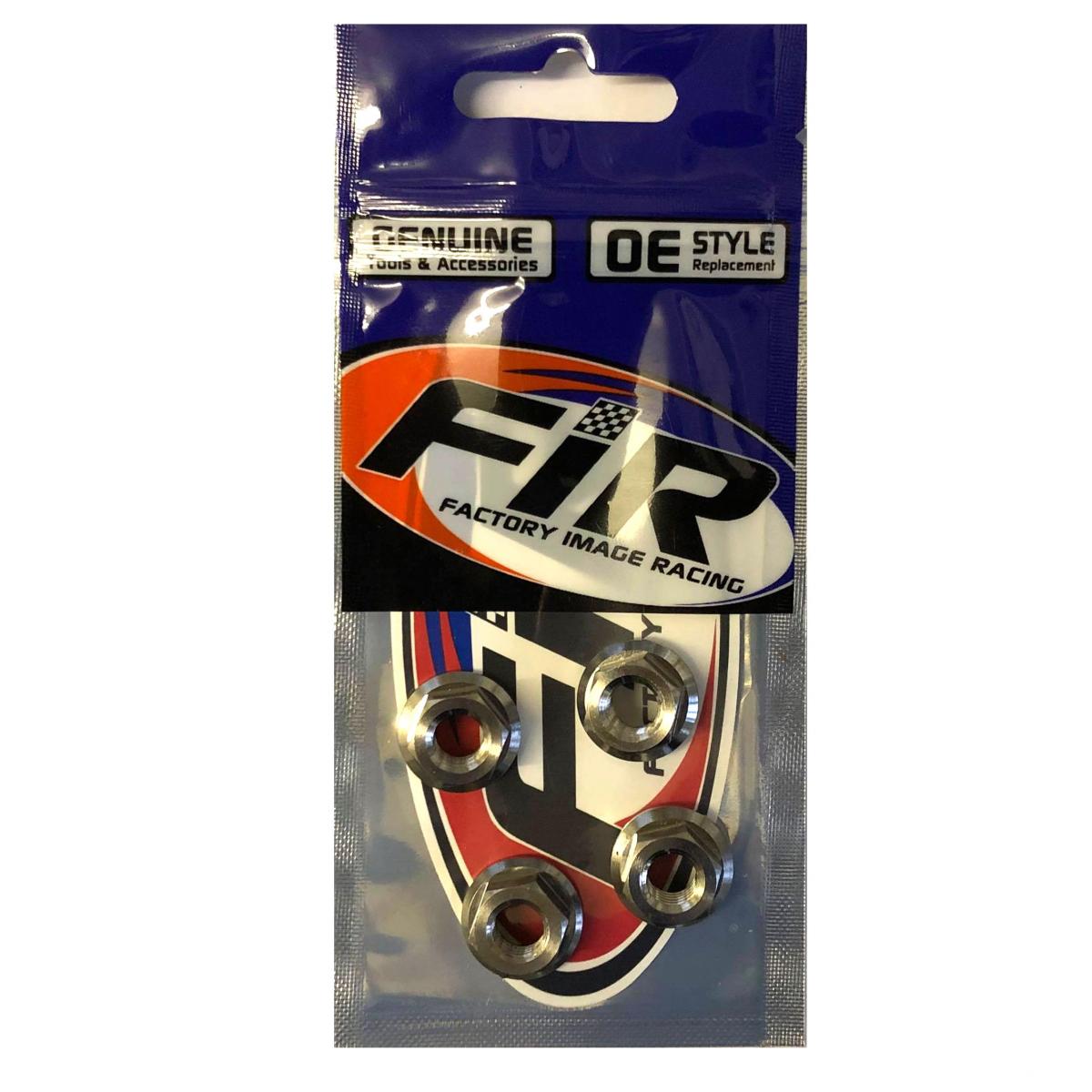TITANIUM M8X1.25mm FLANGE NUT, TITANIUM GRADE 5 / PACK OF 4 thumbnail 2