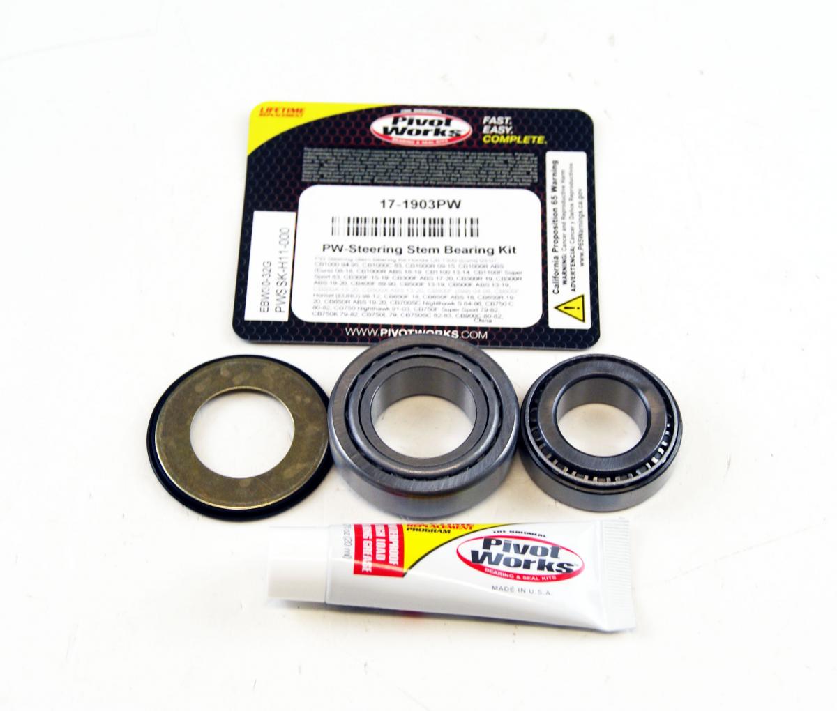 STEERING BEARING SEAL KIT 77-18 HONDA TRIUMPH PIVOT WORKS PWSSK-H11-000 17-1903.PW thumbnail 3