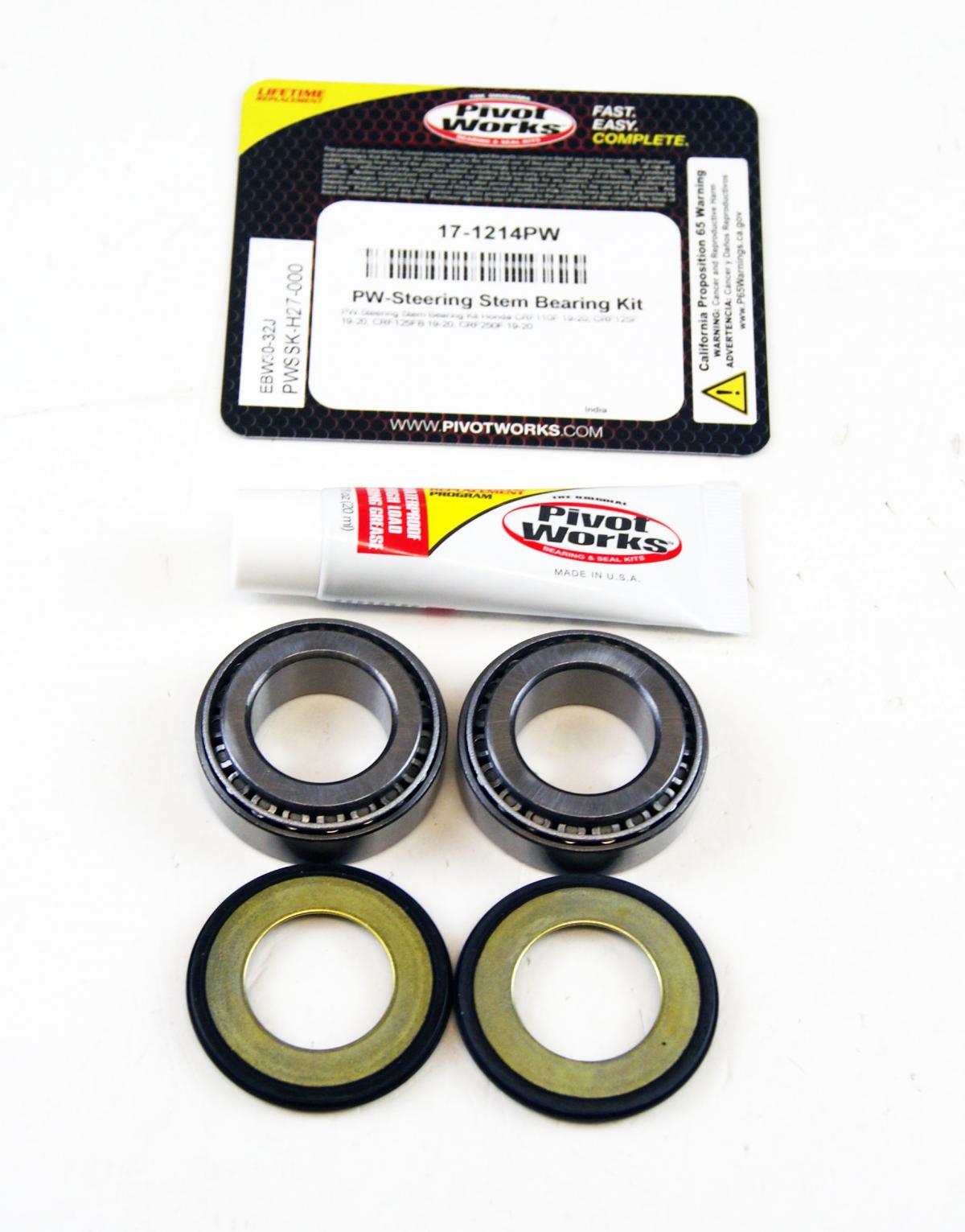 STEERING BEARING & SEAL KIT, PIVOT WORKS PWSSK-H27-000 HONDA, CRF110F 19-20, CRF125F 19-20, CRF125FB 19-20, CRF250F 19-20 thumbnail 2