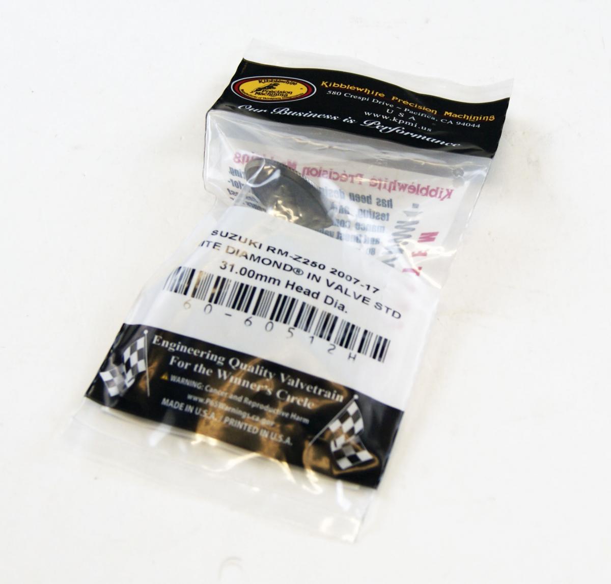 VALVE INTAKE RMZ250 07-17 WHITEDIAMOND, KIBBLEWHITE 60-60512H, 12911-10H00 RM-Z250 SUZUKI thumbnail 2