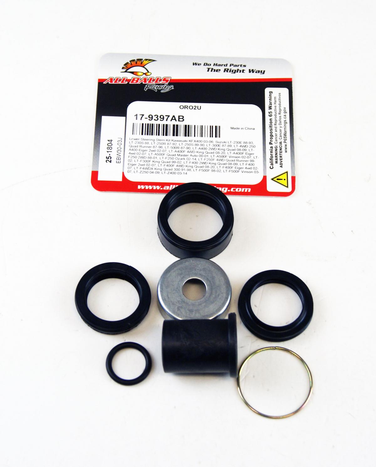 LOWER STEERING STEM KIT 87-20 KAWASAKI SUZUKI KFX400 LT LT-A LT-F LT-Z ALLBALLS 25-1804