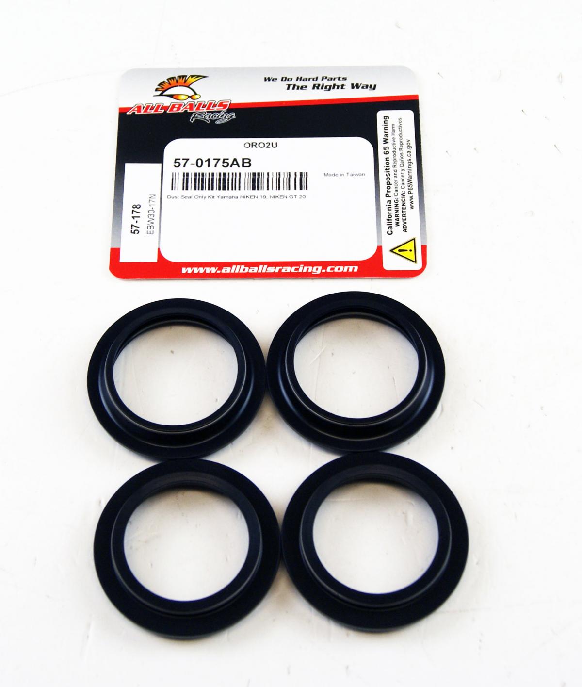 FORK DUST SEAL SET ALLBALLS, ALLBALLS 57-178 DUST SEAL KIT thumbnail 2