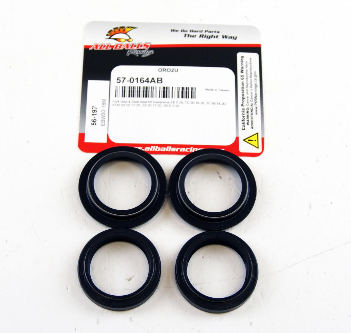 SEAL WIPER SET ALLBALLS, ALLBALLS 56-197 image 1