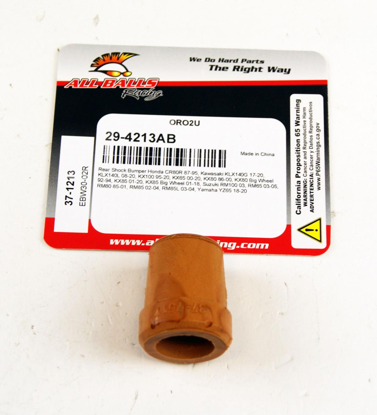 REAR SHOCK BUMPER 85-22 HONDA KAWASAKI SUZUKI YAMAHA CR KLX KX RM YZ ALLBALLS 37-1213