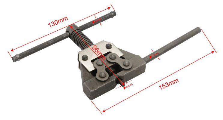 MOTORCYCLE 4mm PIN CHAIN BREAKER AND LINK EXTRACTOR TOOL 415–530 O X RING CHAINS thumbnail 2