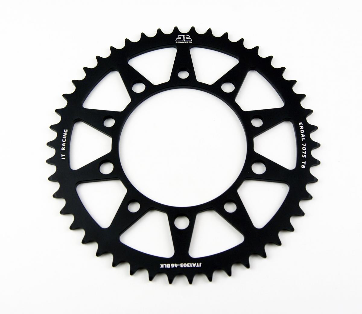 REAR SPROCKET ALLOY JTA1303.46 BLACK, HONDA ROAD CHAIN 520 thumbnail 2
