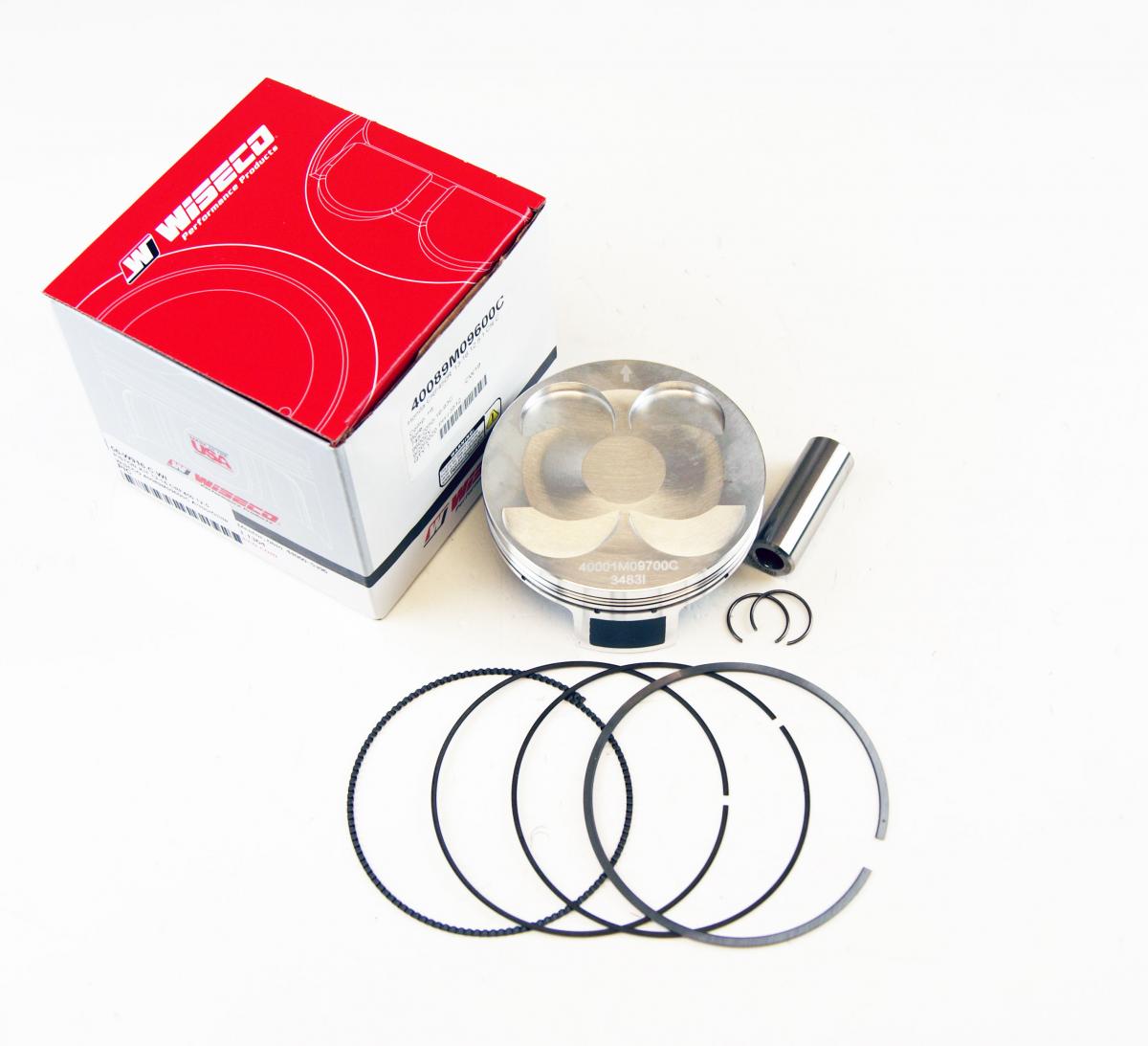 PISTON KIT 13-16 CRF450 12.5, WISECO 40089M09600C ArmorGlide, 96.00mm image 1
