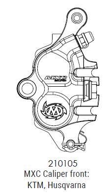 KTM HUSQVARNA FRONT RACING CALIPER, MOTOMASTER 210105 MXC, 7701301500101 thumbnail 2